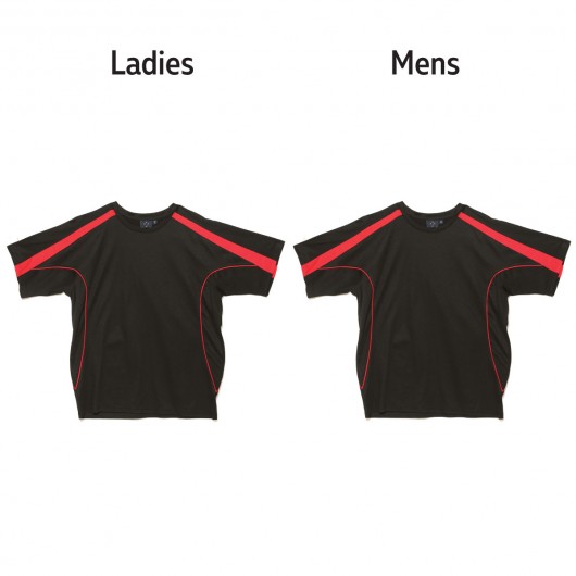 Teammate Tees Black Red